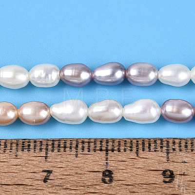 Three Color Natural Cultured Freshwater Pearl Beads Strands PEAR-N012-04D-01-1