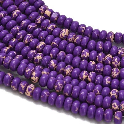 Synthetic Imperial Jasper Beads Strands G-Z110-B04-2x4mm-03-1