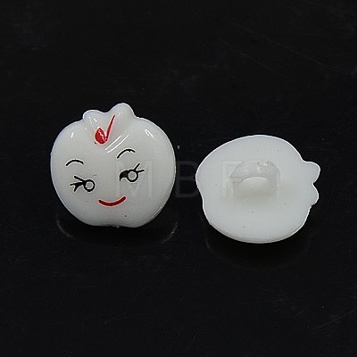 Acrylic Shank Buttons BUTT-E014-A-01-1