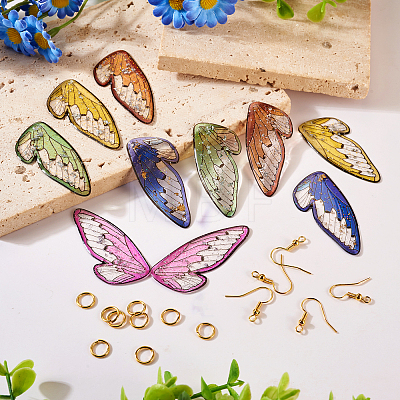  DIY Butterfly Wing Earring Making Kit DIY-TA0005-17-1