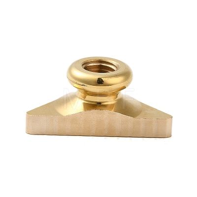 Golden Plated Triangle Shaped Wax Seal Brass Stamp Head STAM-K001-04G-08-1