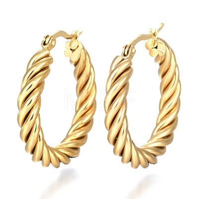 304 Stainless Steel Hoop Earring X-EJEW-F257-20-1