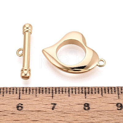 6Pcs Brass Toggle Clasps KK-T073-44G-1