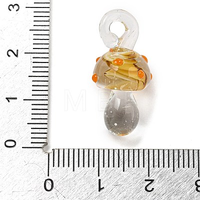 Handmade Lampwork Pendants LAMP-S067-02C-1