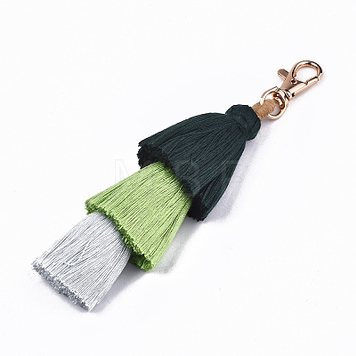 Polycotton(Polyester Cotton) Tassel Big Pendant Decorations FIND-S302-14F-1