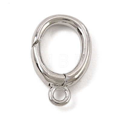 Brass Spring Gate Ring KK-C075-51P-1