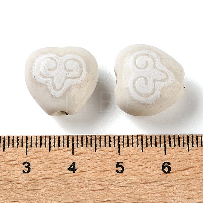 Printed Handmade Porcelain Beads FIND-H023-02K-1