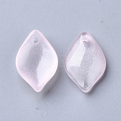 Transparent Spray Painted Glass Pendants GLAA-S054-003A-01-1