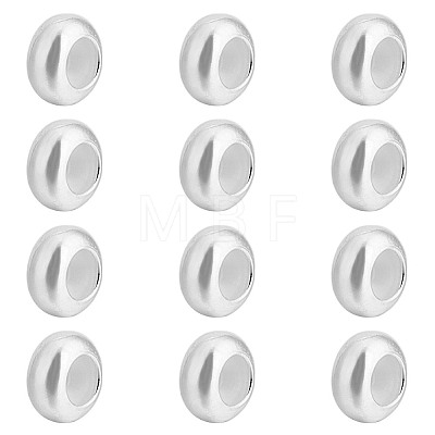 12Pcs 925 Sterling Silver Beads STER-DR0001-25C-1