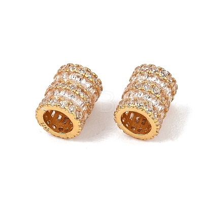 925 Sterling Silver Micro Pave Clear Cubic Zirconia Beads SE-CBAF1B2-16C-G-1