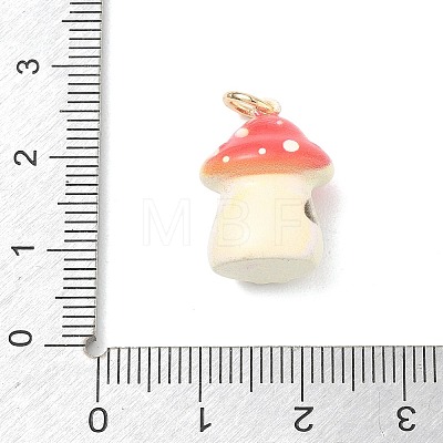 Spray Painted Brass Pendants KK-CBAE20A-02C-G-1
