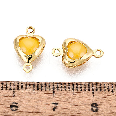 Brass Connector Charms KK-N286-03A-G-1
