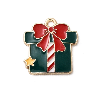 Christmas Alloy Enamel Pendants FIND-H055-17F-G03-1