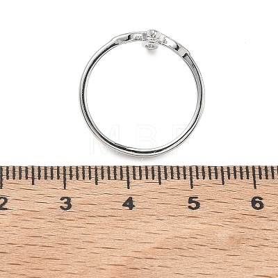 Brass Finger Rings for Women RJEW-K261-07A-P-1