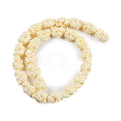 Synthetic Coral Carved Beads Strands CORA-C003-04-1