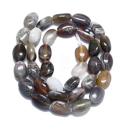 Natural Botswana Agate Beads Strands G-K245-N01-01-1