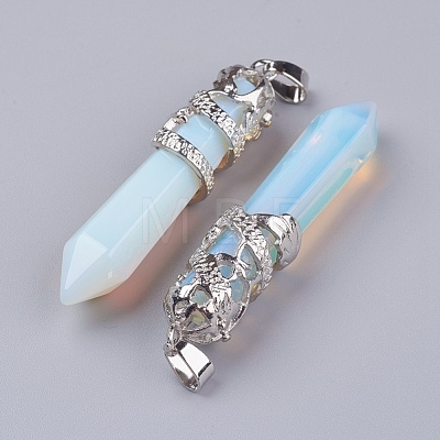 Opalite Big Pointed Pendants G-G738-A-13-1