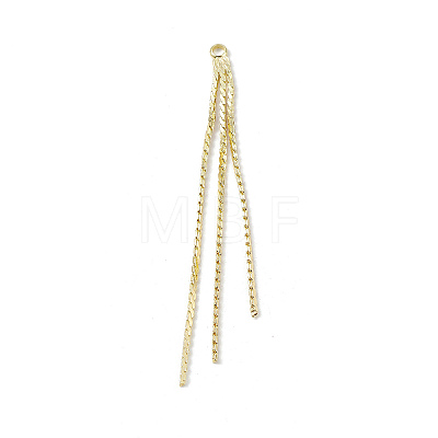 Brass Serpentine Chains Tassel Big Pendants KK-P227-05G-1