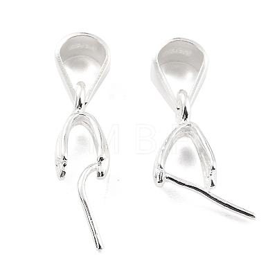 925 Sterling Silver Ice Pick Pinch Bails STER-Z001-017S-1