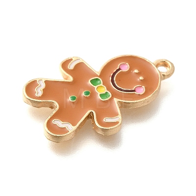 Christmas Theme Alloy Enamel Pendants ENAM-Q509-02KCG-05-1