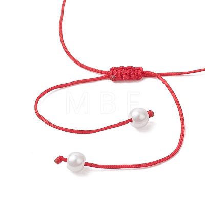 Glass Seed Bead & Resin Braided Beaded Bracelets BJEW-MZ00307-02-1