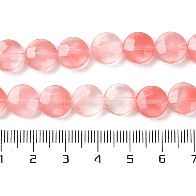 Cherry Quartz Glass Beads Strands G-K357-B09-01-1