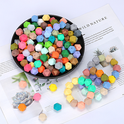 Hexagonal Silicone Beads LS-SI-JX0020A-54-1
