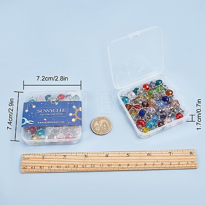 Glass Pendants HJEW-SC0001-07-1