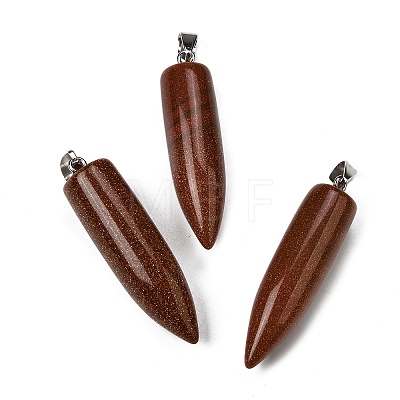 Synthetic Goldstone Pointed Pendants G-F820-12E-1
