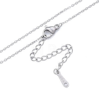 304 Stainless Steel Cable Chains Necklace for Men Women NJEW-N050-A03-S12-1
