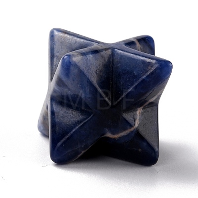 Natural Sodalite Sculpture Healing Crystal Merkaba Star Ornament G-C234-02F-1