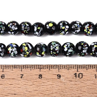 Handmade Lampwork Beads Strands LAMP-N037-07C-1