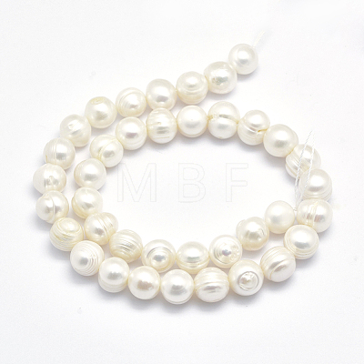 Natural Cultured Freshwater Pearl Beads Strands PEAR-F007-01-1