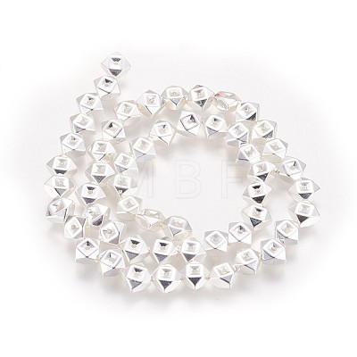 Electroplated Non-magnetic Synthetic Hematite Beads Strands G-P423-08S-1