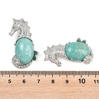 Natural Amazonite Pendants G-A315-03B-P-1
