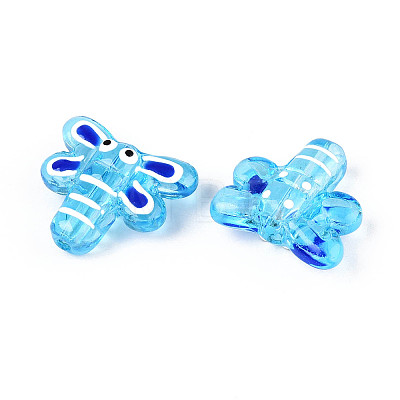 Handmade Lampwork Enamel Beads LAMP-T023-26D-1