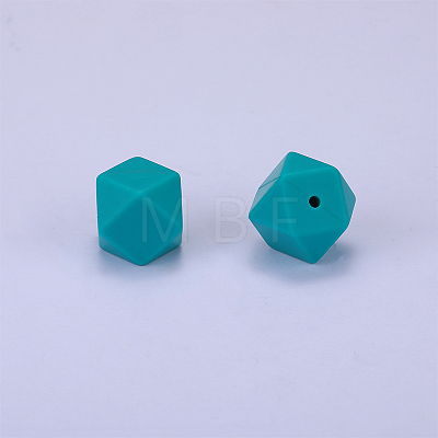 Hexagonal Silicone Beads SI-JX0019A-28-1
