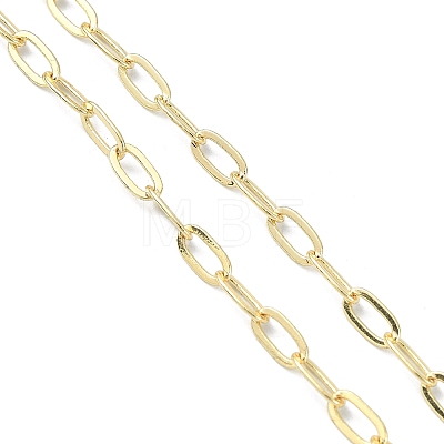 3MM Brass Paperclip Chain Slider Bracelet Making AJEW-JB01602-1