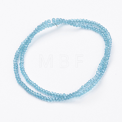 Transparent Glass Beads Strands GLAA-F079-B01-1