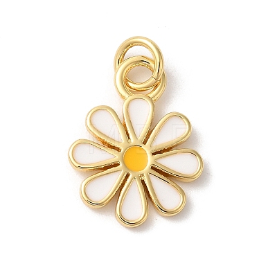 Rack Plating Brass Enamel Pendants X-KK-Z056-47G-03-1