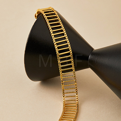 Brass Link Chain Bracelets for Women WGA76CD-06-1