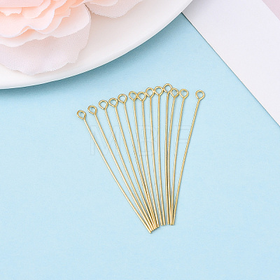 Brass Eye Pins KK-YW0004-04D-G-1