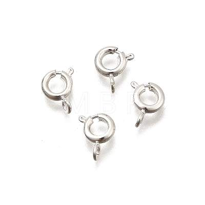 Eco-friendly Brass Spring Ring Clasps KK-D082-01E-S-1