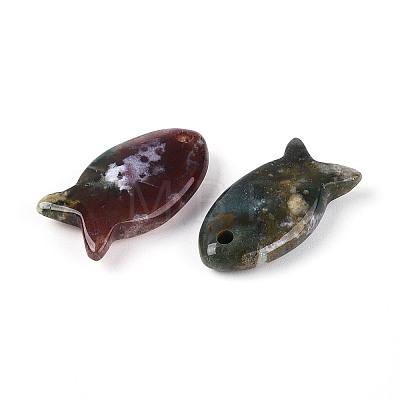 Natural Indian Agate Pendants X-G-N342-106E-1