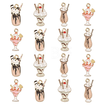 20Pcs 4 Styles Alloy Pendants ENAM-CJ0002-95-1