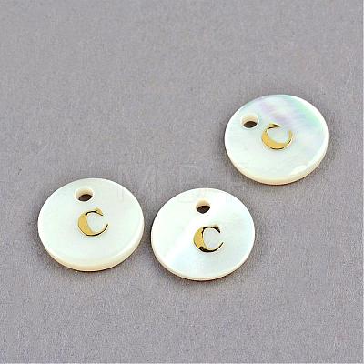 Freshwater Shell Pendants SSHEL-S249-C-1