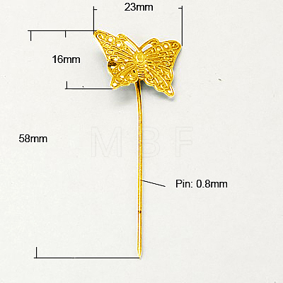 Iron Hair Stick Findings IFIN-I010-G-NF-1