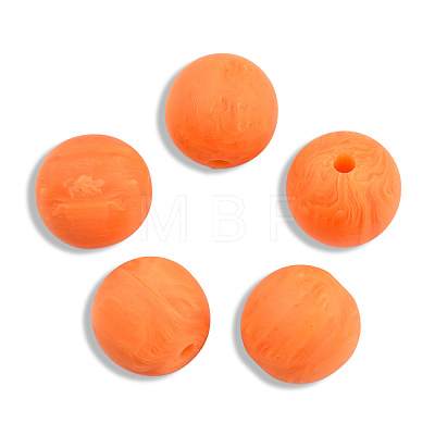 Frosted Resin Beads RESI-N034-17-A04-1
