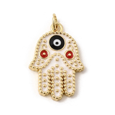 Brass Enamel Pendants KK-H267-115G-1