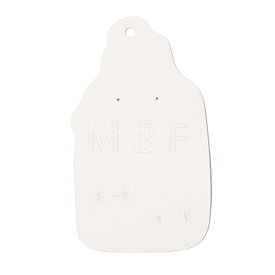 Bottle Shaped Paper One Pair Earring Display Cards with Hanging Hole CDIS-C005-10-1